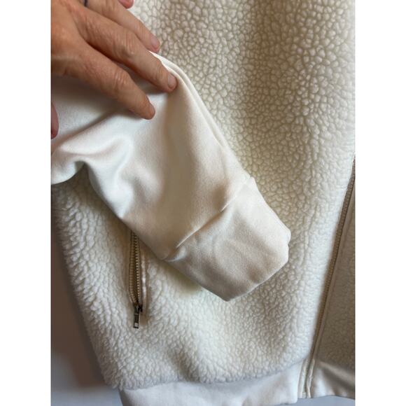 OGIO Ladies Luuma Sherpa Full-Zip Jacket Ivory Snow Color Size Large - Picture 3 of 12
